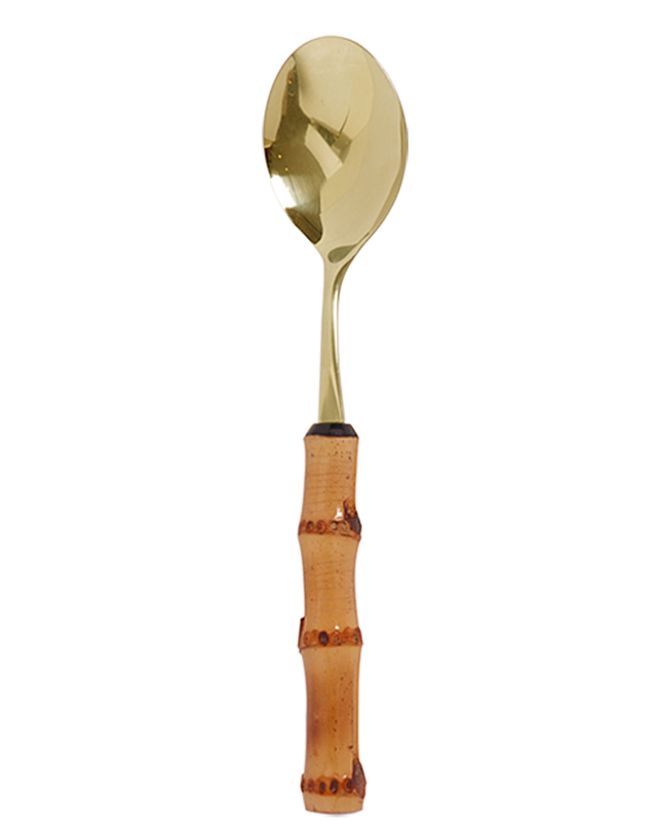 Colher Arroz Bambu Dourado