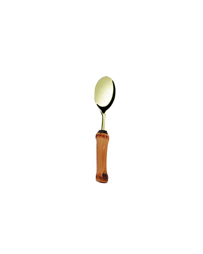 Colher De Café Bambu Dourado