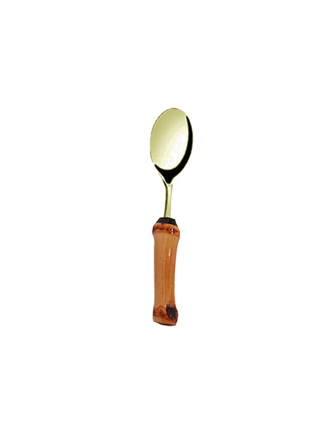 Colher De Chá Bambu Dourado