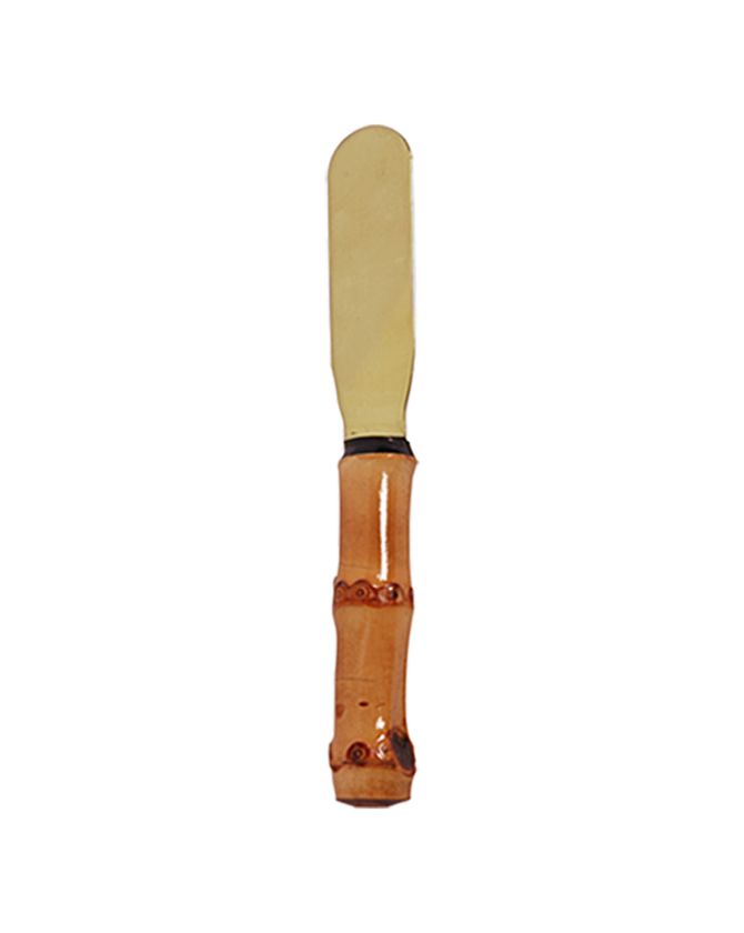 Espátula Manteiga Bambu Dourado