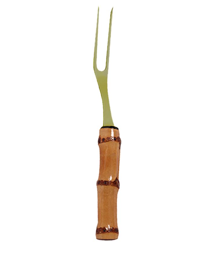 Garfo Trinchante Bambu Dourado