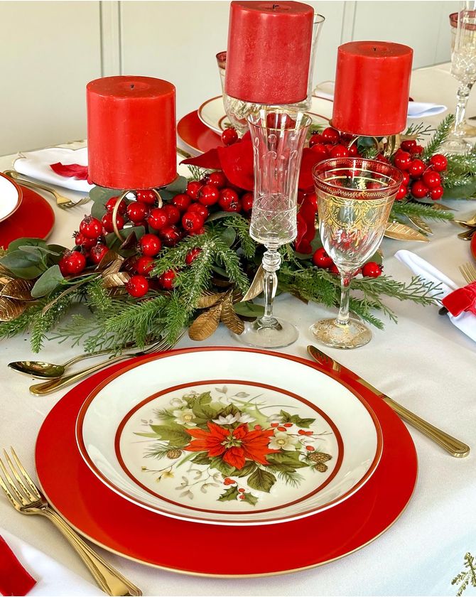 Prato Raso Porcelana Bico De Papagaio Natal 2023