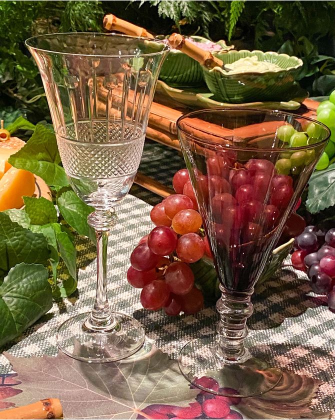Taça Vinho Cristal Ecológico Lapidada Asio 250Ml - Transparente