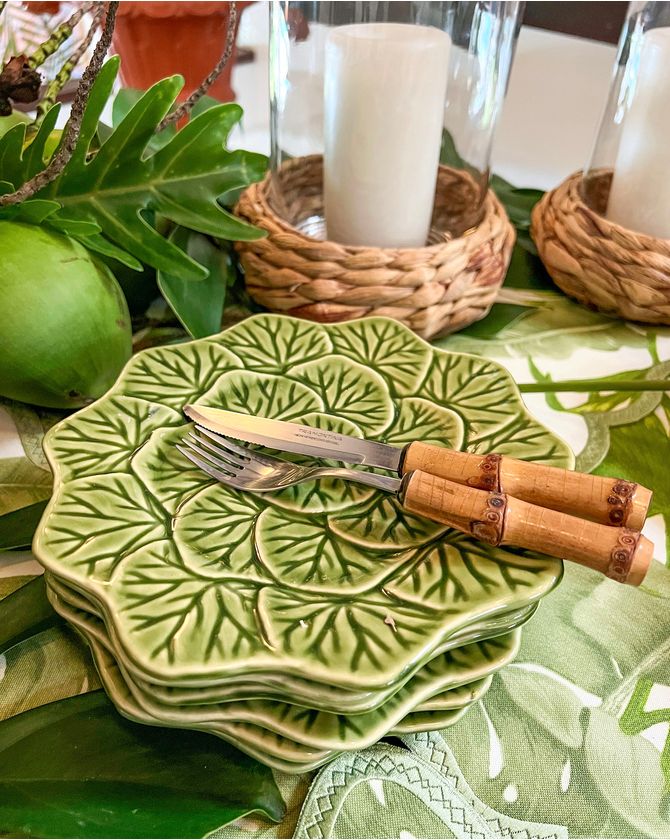 Prato Sobremesa Folha Vitoria Regia Verde
