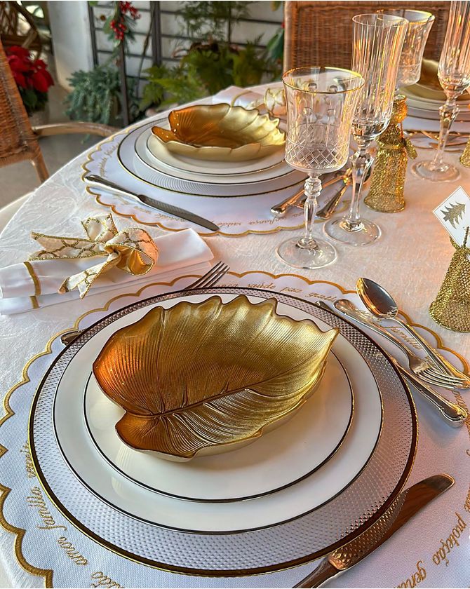 Sousplat Cristal De Chumbo Friso Dourado