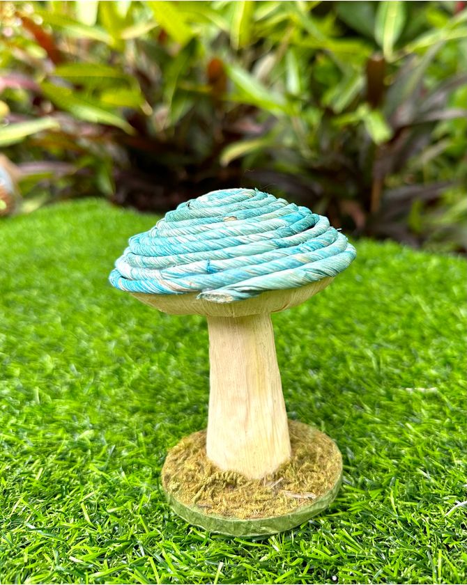 Cogumelo decorativo Páscoa 2024 azul - P