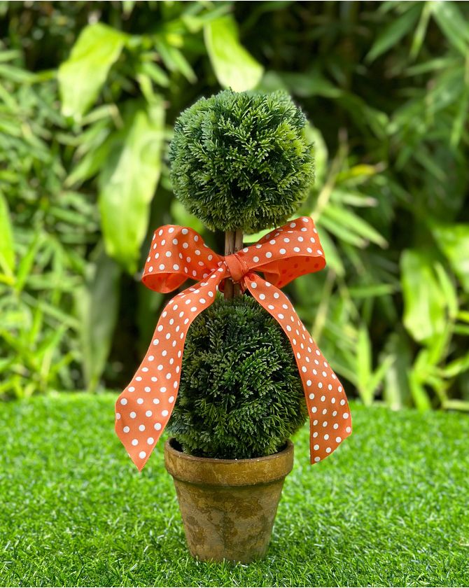 Topiaria Dupla Verde 35Cm