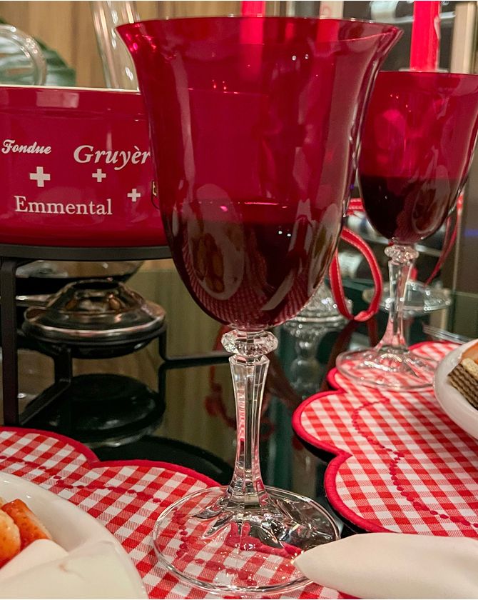 Taça Água Cristal Ecológico Kleopatra - Vermelha