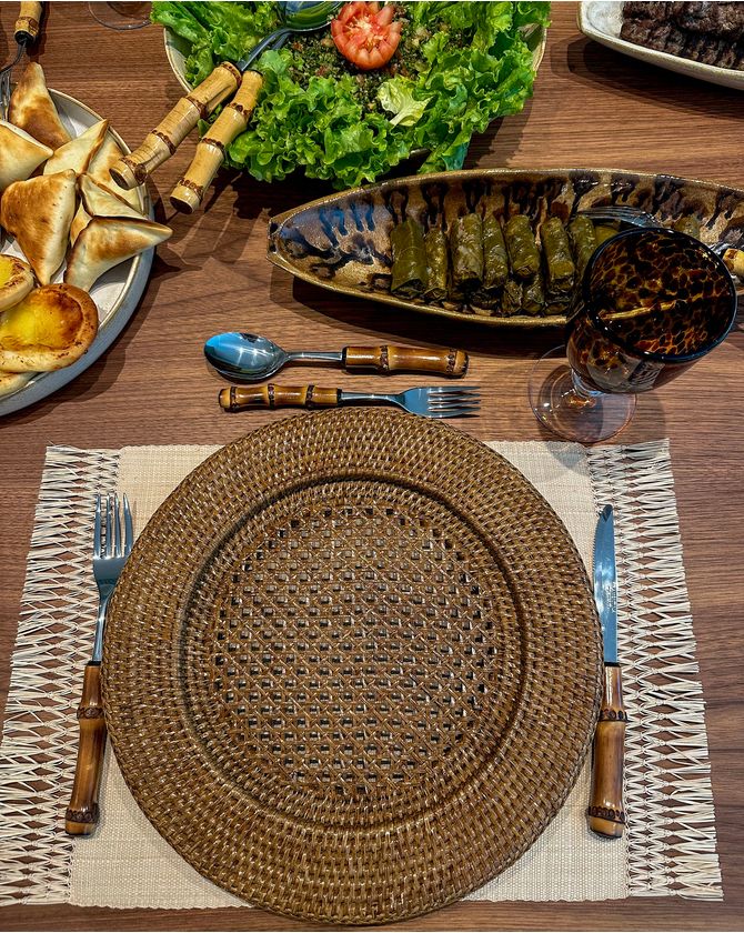 Sousplat Rattan Natural
