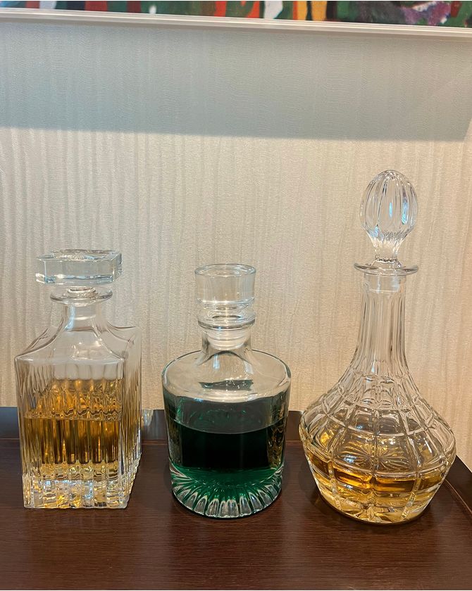 Licoreira para whisky em cristal ecologico 750ml