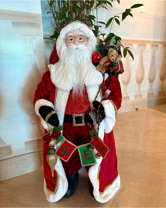 Papai Noel 90cm Velvet Natal 2024