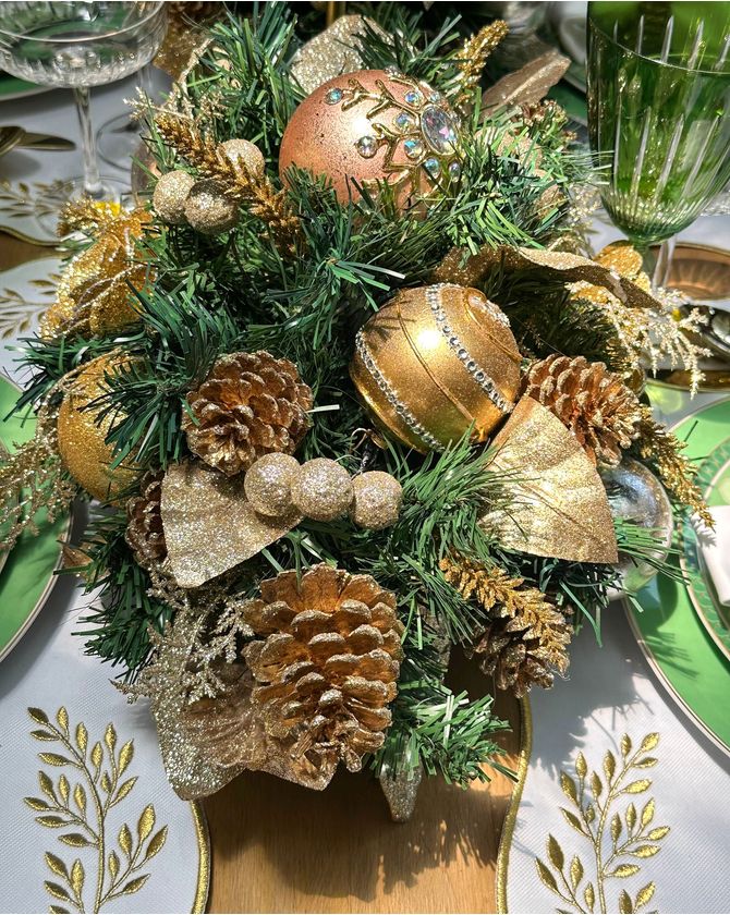 Centro de mesa 60cm Natal de Ouro - NATAL 2024