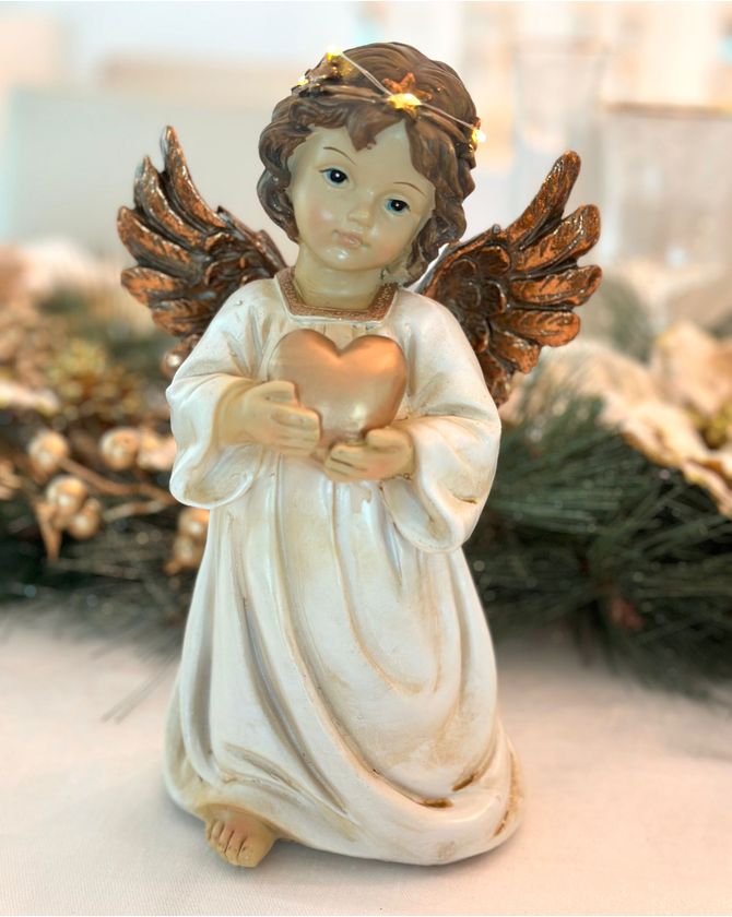 Anjo em pé coração NATAL 2023