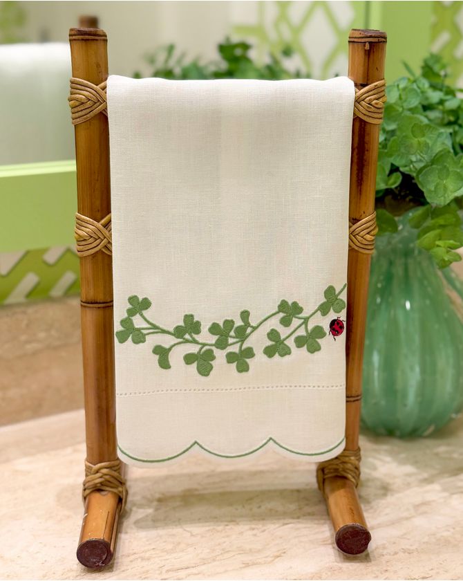 Set 2 toalhas de Lavabo Linho Trevo