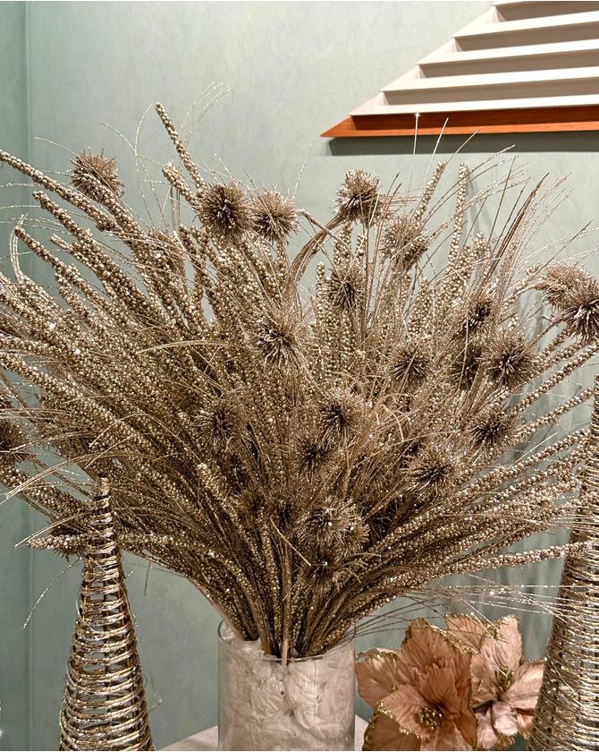 Galho 72cm pompons Ano novo