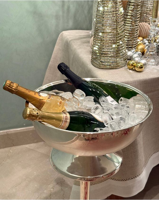 Champagneira prata 39cm
