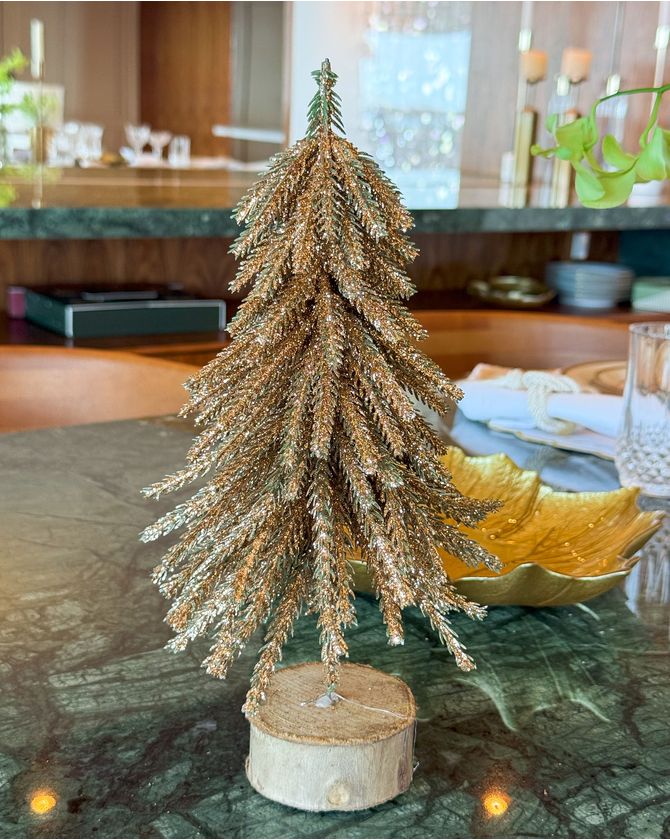 Mini pinheiro dourado NATAL 2024