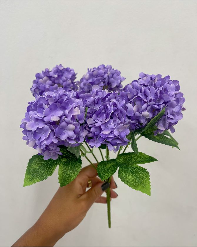 Bouquet mini hortênsias Páscoa 2025 - roxa