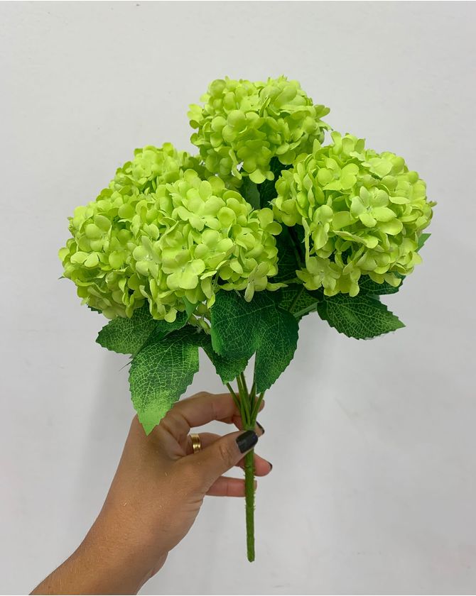 Bouquet mini hortênsias Páscoa 2025 - verde
