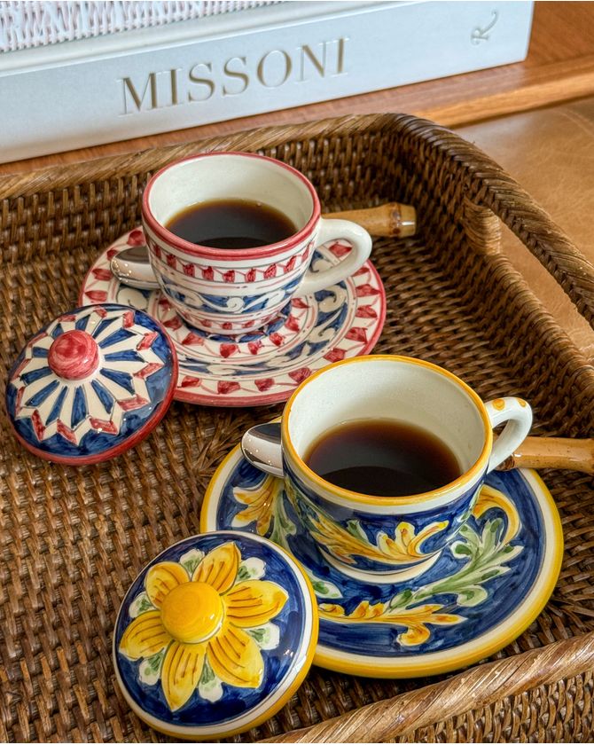 Xícara de café com tampa Taormina - vermelha