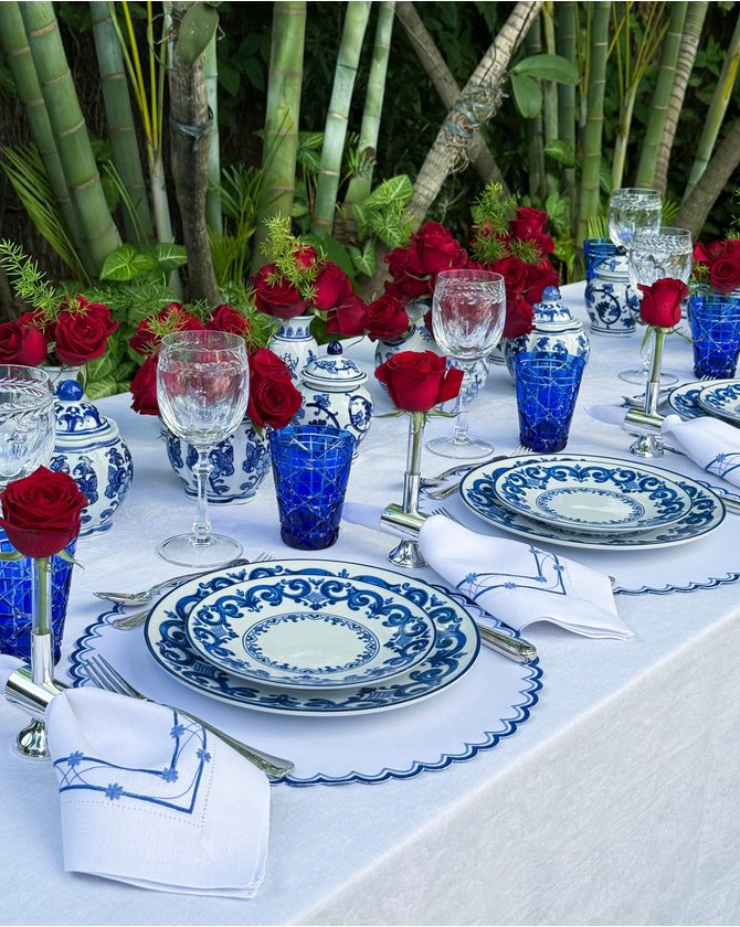 Potiche P Porcelana Azul E Branco Riviera Gominho