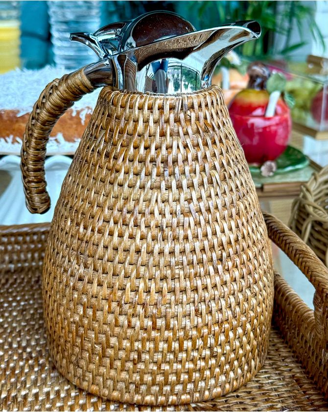 Garrafa térmica rattan 1L