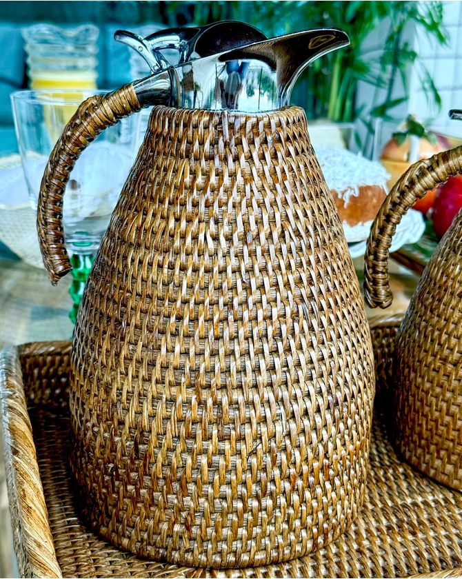 Garrafa térmica rattan 1,5 L