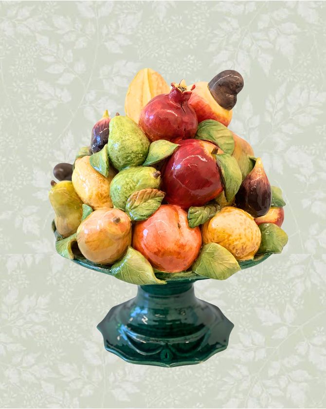 Fruteira cerâmica salada de frutas