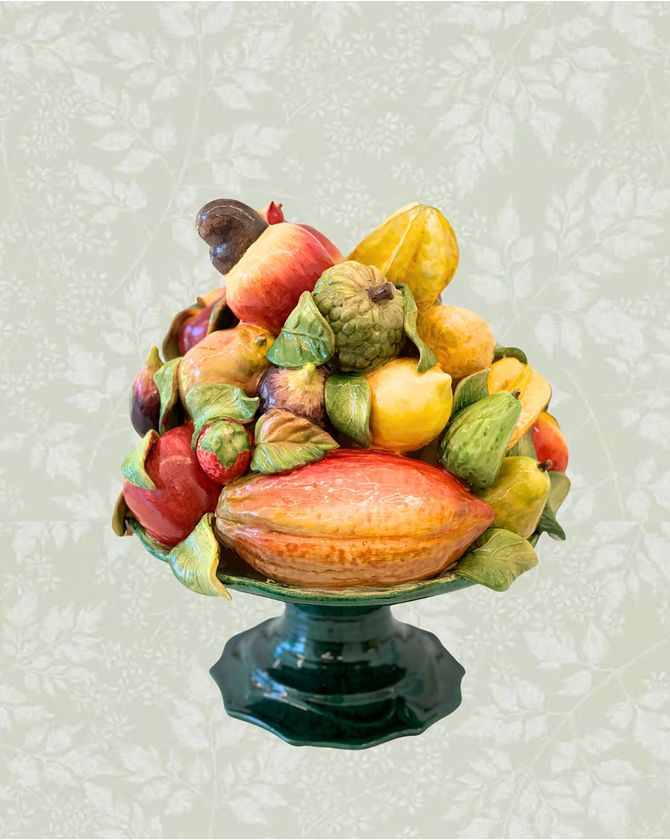 Fruteira cerâmica salada de frutas